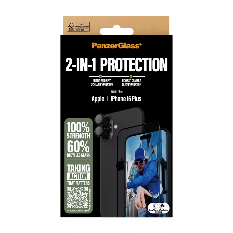 PanzerGlass 2-in-1 Bundle iPhone '24 6.7 Zoll B2863+1283