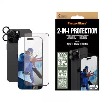 PanzerGlass ® 2-in-1 Bundle iPhone 16 Pro Max