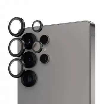 PanzerGlass ® Hoops® Kamera-Linsenschutz Schwarz Samsung Galaxy S25 Ultra