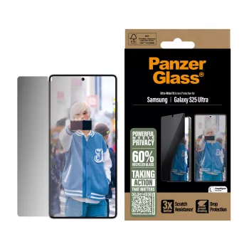 PanzerGlass ® Sichtschutz-Displayschutz Samsung Galaxy S25 Ultra | Ultra-Wide Fit