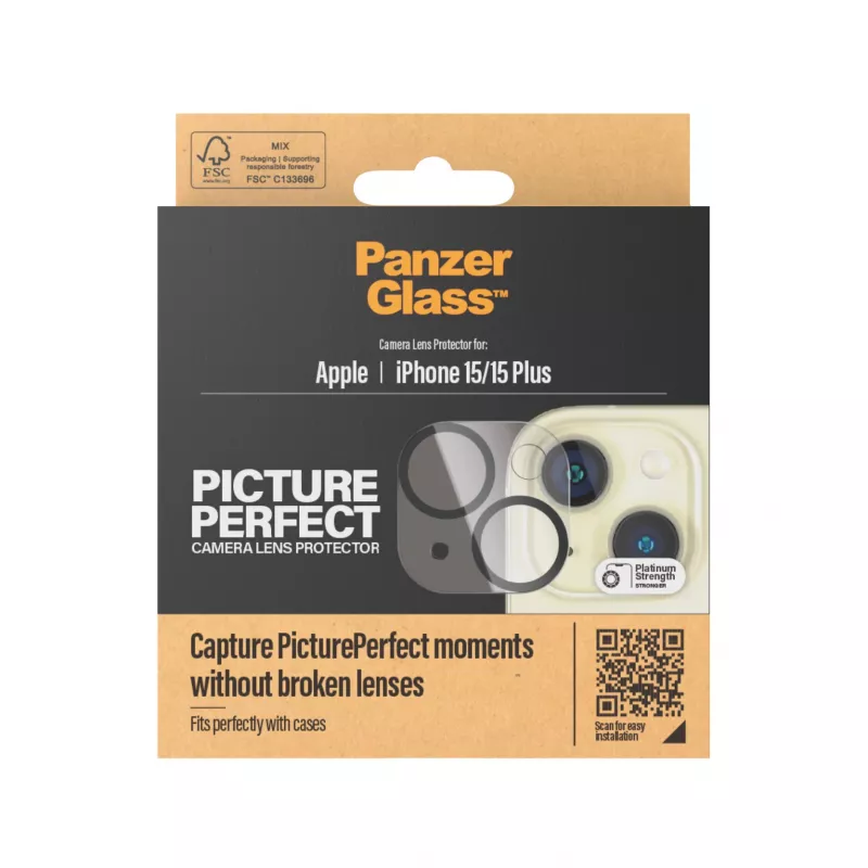 PanzerGlass ® PicturePerfect Kamera-Linsenschutz iPhone 15 | 15 Plus