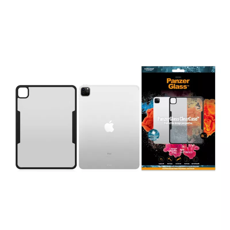 PanzerGlass ® ClearCase™ iPad Pro 11″ (2018, 2020-2022), Cover, Apple, Apple - iPad Pro 11″, 27,9 cm (11 Zoll), Schwarz