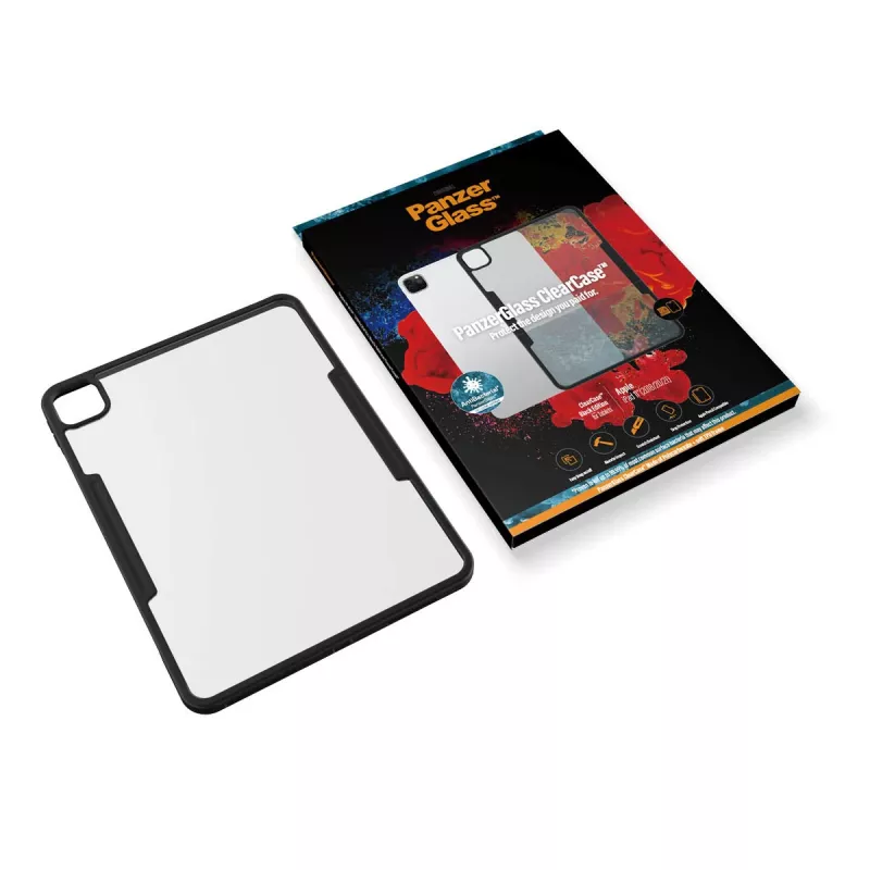 PanzerGlass ® ClearCase™ iPad Pro 11″ (2018, 2020-2022), Cover, Apple, Apple - iPad Pro 11″, 27,9 cm (11 Zoll), Schwarz
