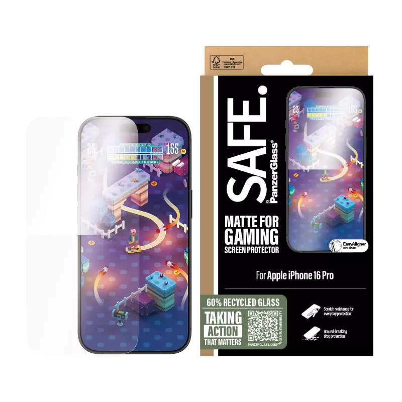 PanzerGlass SAFE. by ® Gaming Displayschutz iPhone 16 Pro | Ultra-Wide Fit