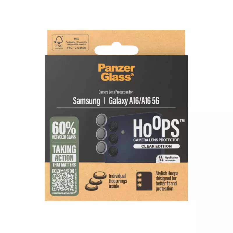 PanzerGlass ® Hoops® Kameralinsen-Schutz Transparent Samsung Galaxy A16 | A16 5G