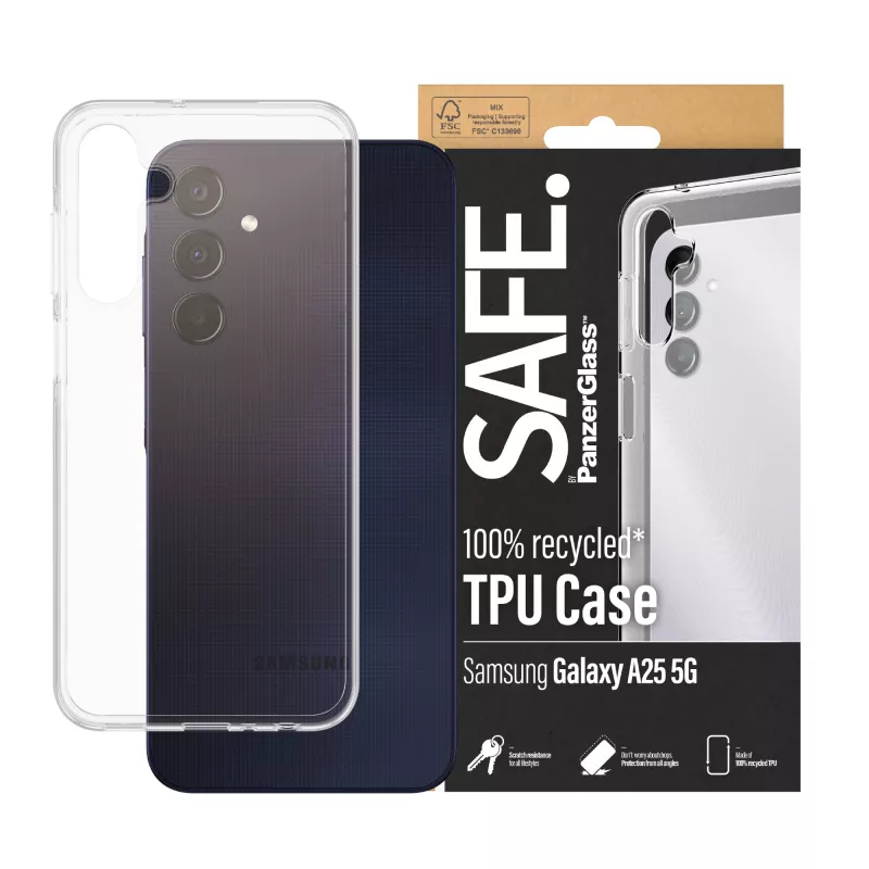 PanzerGlass SAFE. by ® TPU-Hülle Samsung Galaxy A25 5G | Transparent