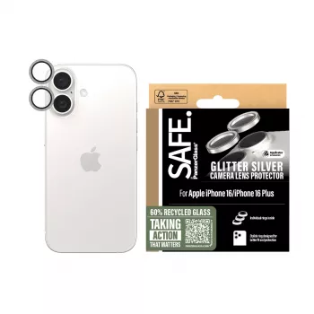 Kamera-Objektivschutz PanzerGlass SAFE. by Glitter Silver iPhone '24 6.1 Zoll | 6.7 Zoll