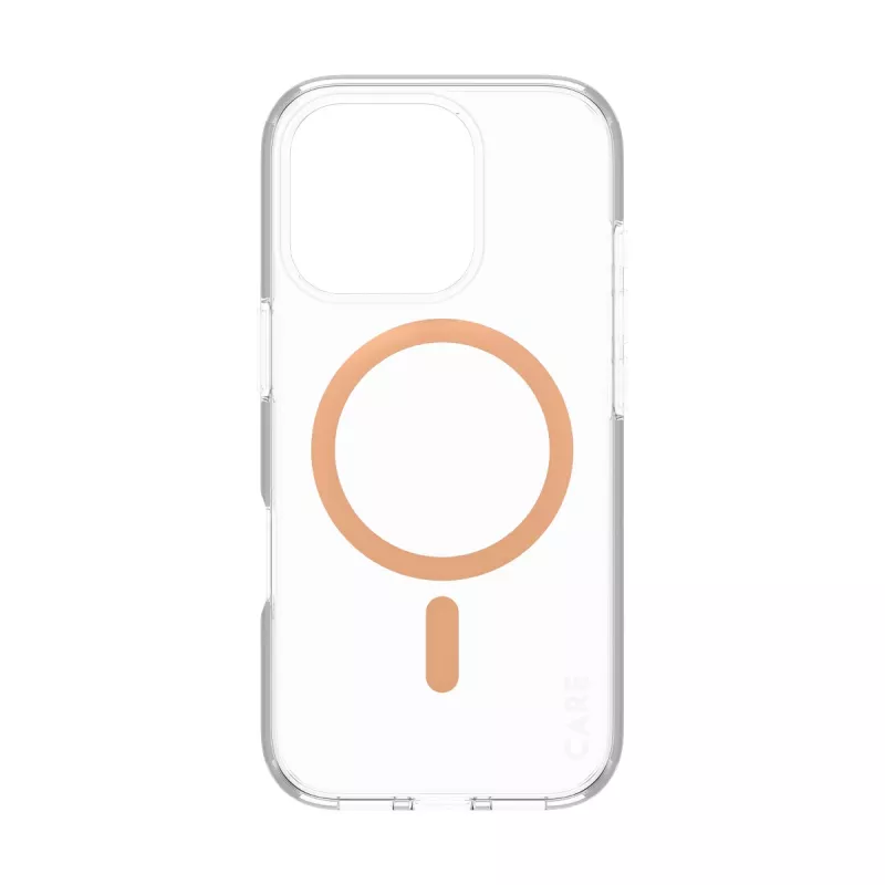 PanzerGlass CARE™ by ® Urban Combat Case Transparent w. Peachy MagSafe iPhone 16 Pro