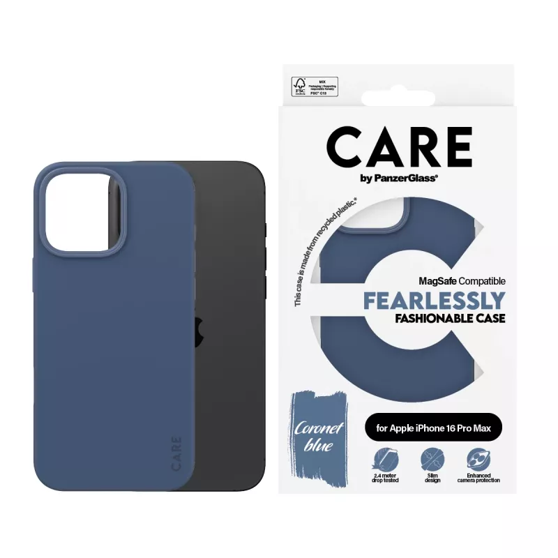 Cover PanzerGlass CARE by ® modische Hülle Blue w. MagSafe iPhone '24 6.9 inch Pro