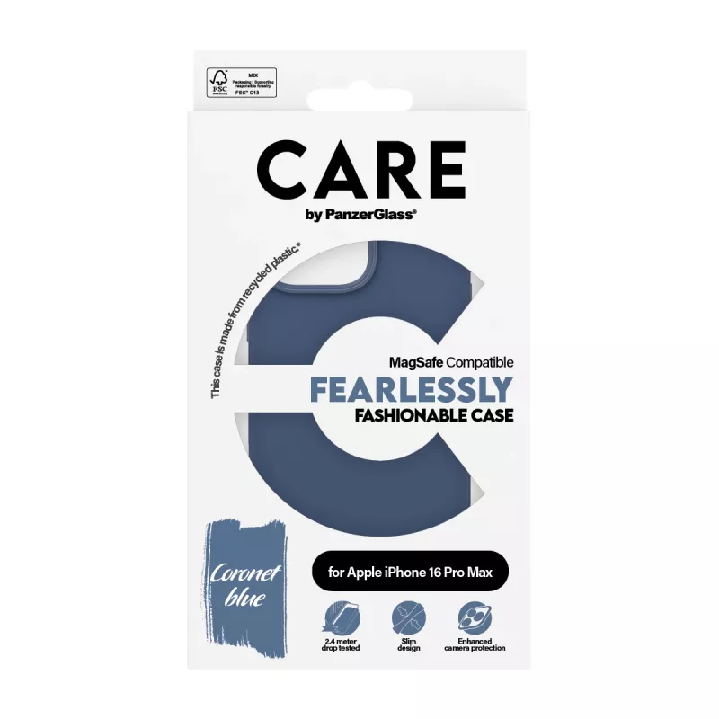 Cover PanzerGlass CARE by ® modische Hülle Blue w. MagSafe iPhone '24 6.9 inch Pro