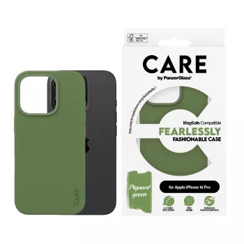 Cover PanzerGlass CARE by ® modische Hülle Grün w. MagSafe iPhone '24 6.3 inch Pro