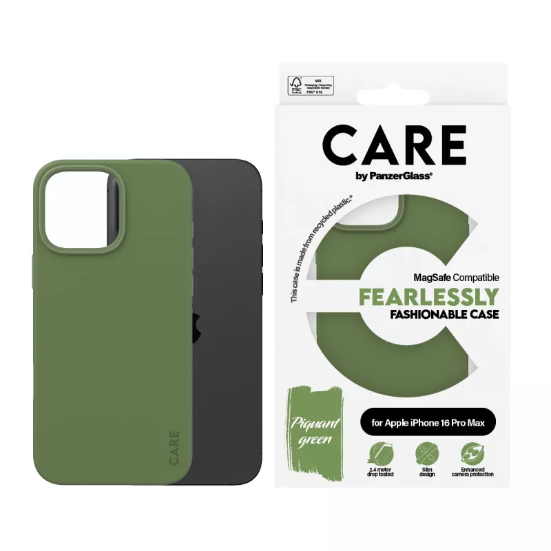 PanzerGlass CARE™ by ® Case Grün w. MagSafe iPhone 16 Pro Max