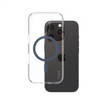 PanzerGlass CARE by Flagship Hülle Transparent Urban Combat Blue MagSafe iPhone 16 Pro