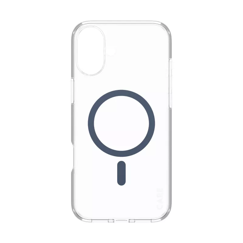 PanzerGlass CARE™ by ® Urban Combat Hülle Transparent mit blauem MagSafe iPhone 16 Plus