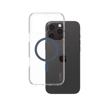 Cover PanzerGlass CARE by Flagship Hülle Transparent Urban Combat Blue MagSafe iPhone 16 Pro Max