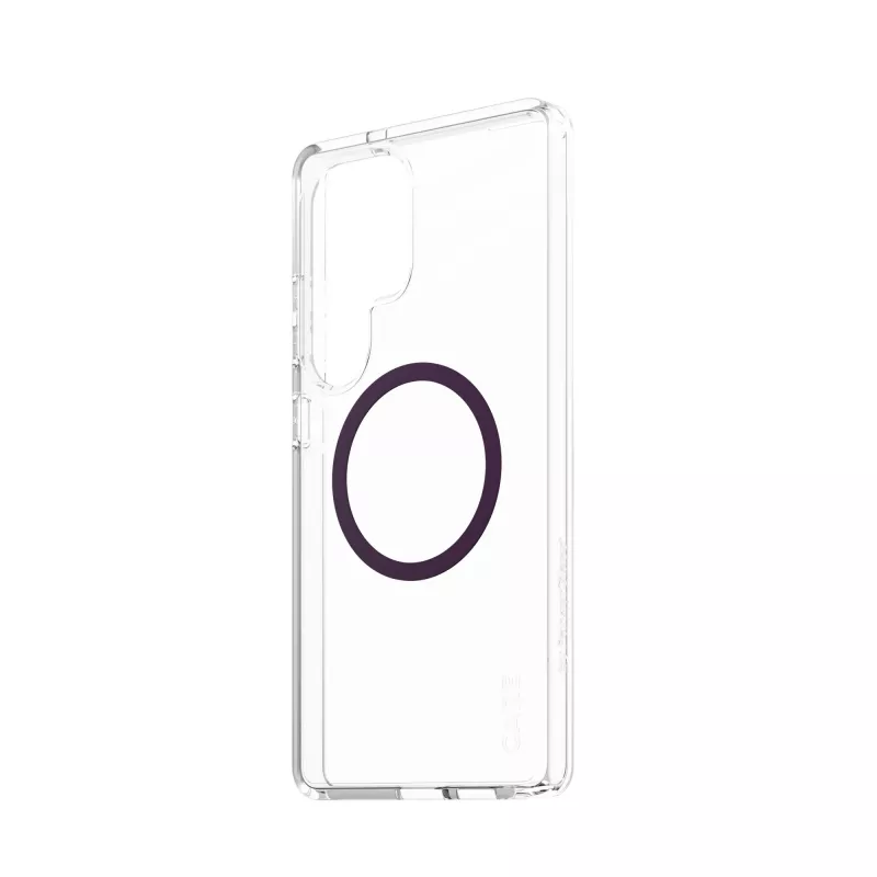 PanzerGlass CARE™ by ® Urban Combat Hülle transparent mit Pflaumen-Lila Qi-kompatibel Samsung Galaxy S25 Ultra
