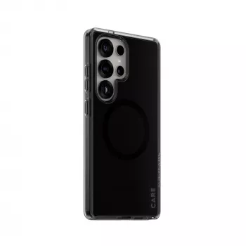 PanzerGlass CARE™ by ® Urban Combat Case Smokey w. Schwarz Qi Kompatibel Samsung Galaxy S25 Ultra