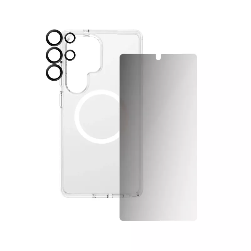 PanzerGlass CARE by ® Flagship 3-in-1 Privacy Bundle Samsung Galaxy S25 Ultra Kratzfest Stoßfest