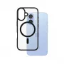 PanzerGlass ® HardCase Transparent mit schwarzem MagSafe-Rahmen für iPhone 16
