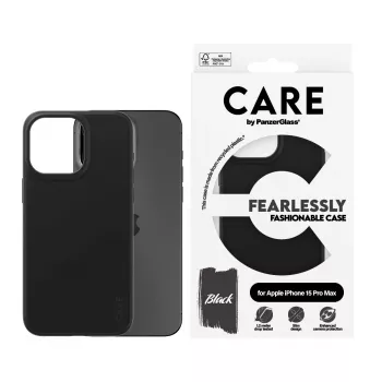 Cover PanzerGlass CARE by modische Hülle Schwarz iPhone 15 Pro Max