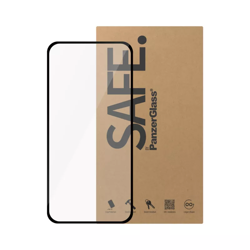 PanzerGlass SAFE. by ® Displayschutz iPhone 15 Pro | Ultra-Wide Fit | BULK