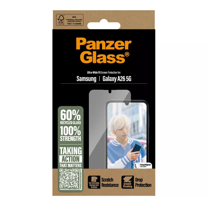 PanzerGlass® Displayschutzfolie Samsung Galaxy A26 5G | Ultra-Wide Fit