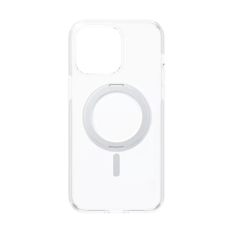 PanzerGlass CARE™ by ® Case Transparent mit silbernem Kickstand & MagSafe iPhone 15 Pro Max