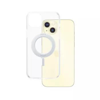 PanzerGlass CARE by ® Feature Case Transparent mit silbernem Kickstand & MagSafe iPhone 15 Plus