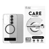 PanzerGlass CARE™ by ® Hülle transparent mit schwarzer Standfuß & Qi kompatibel Samsung Galaxy S25+