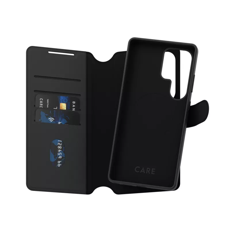 PanzerGlass CARE™ by ® Tango 2-in-1 Wallet Case mit Qi-Kompatibilität für Samsung Galaxy S25 Ultra