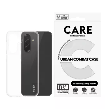 Cover PanzerGlass CARE by Flagship Hülle Transparent Urban Combat Samsung Galaxy new A35 5G