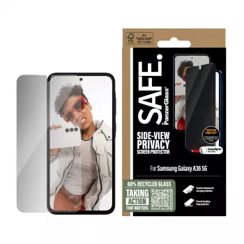 PanzerGlass SAFE. by ® Sichtschutz-Displayschutz Samsung Galaxy A36 5G | Ultra-Wide Fit mit EasyAligner