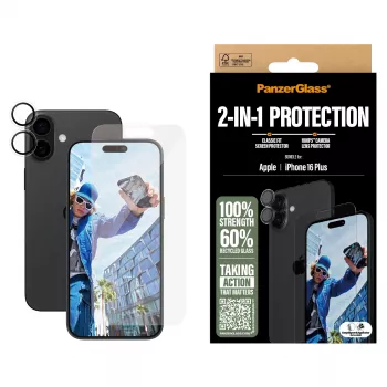 PanzerGlass ® 2-in-1 Bundle iPhone 16 Plus