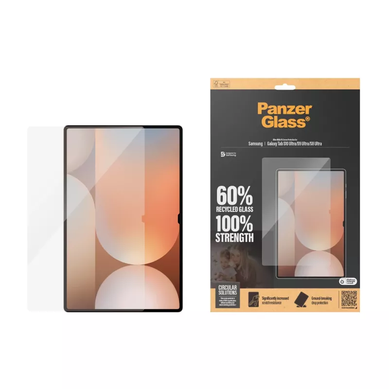 PanzerGlass® Displayschutzfolie Samsung Galaxy Tab S8 Ultra | S9 Ultra | S10 Ultra | Ultra-Wide Fit