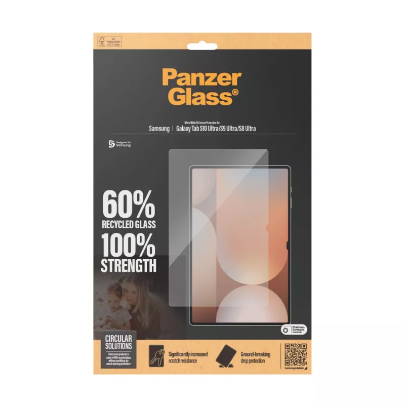 PanzerGlass® Displayschutzfolie Samsung Galaxy Tab S8 Ultra | S9 Ultra | S10 Ultra | Ultra-Wide Fit