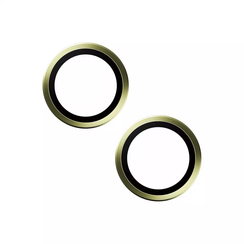 PanzerGlass ® Hoops® Kamera-Linsenschutz Gelb iPhone 15 | 15 Plus