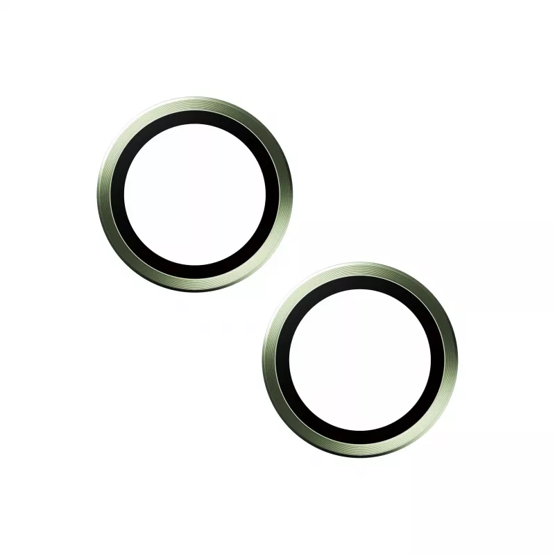 PanzerGlass ® Hoops® Kameraobjektivschutz Grün iPhone 15 | 15 Plus
