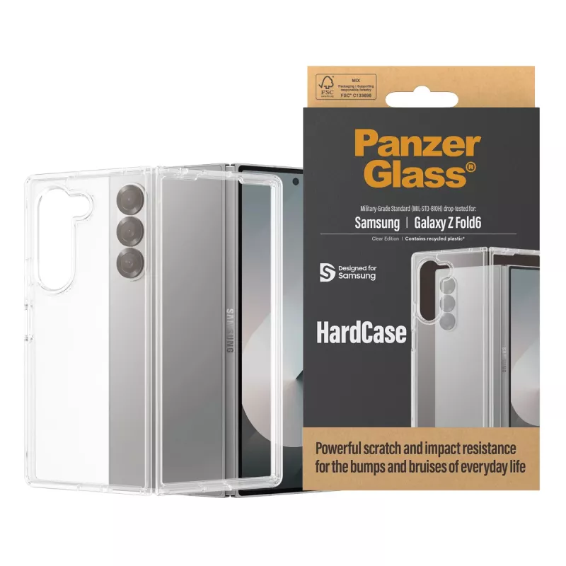 PanzerGlass ® HardCase Transparent Samsung Galaxy Z Fold6, Hülle, Samsung, Samsung - Galaxy Z Fold6, Transparent