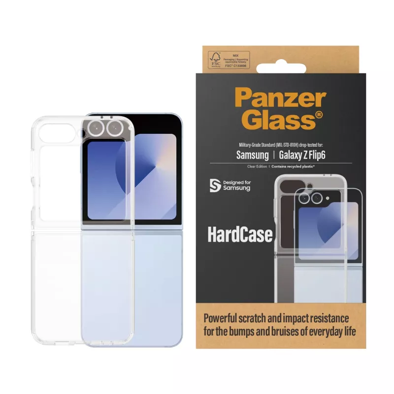 PanzerGlass ® HardCase Transparent Samsung Galaxy Z Flip6, Hülle, Samsung, Samsung - Galaxy Z Flip6, Transparent