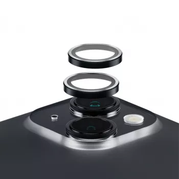PanzerGlass ® Hoops® Kameraobjektiv-Schutzglas Schwarz iPhone 15 | 15 Plus