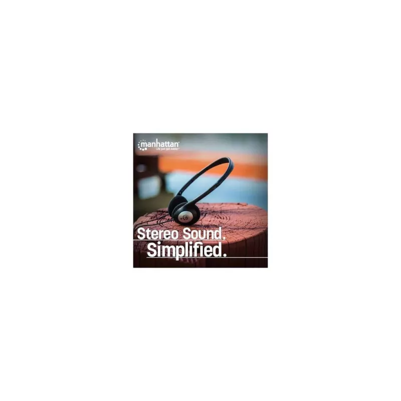 Kopfhörer MANHATTAN Stereo 3.5mm schwarz