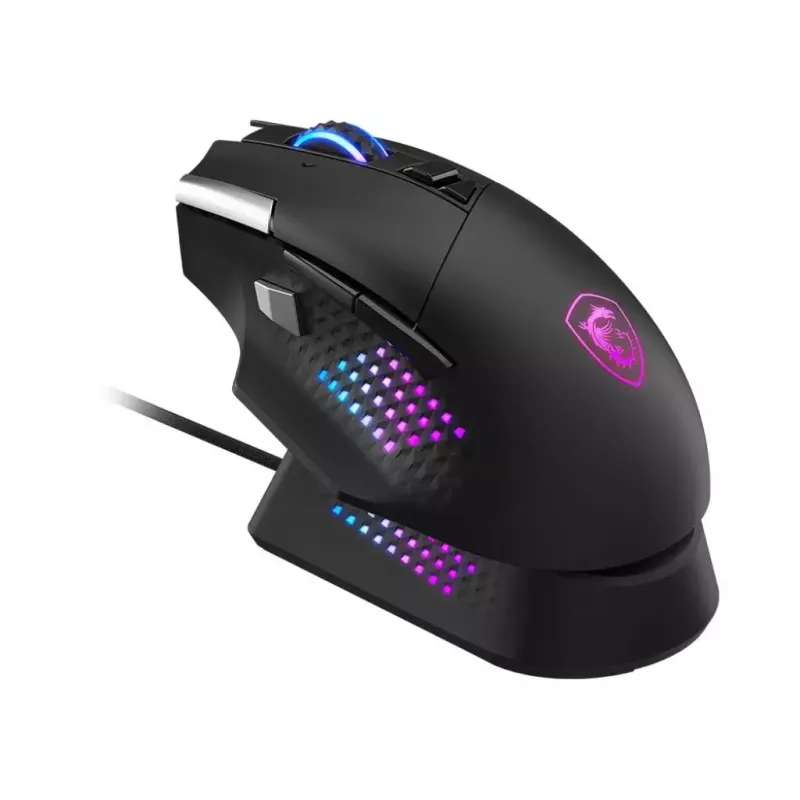 MSI S12-4301370-CLA Maus Gaming Rechtshänder RF Wireless + Bluetooth + USB Typ-A Optisch 26000 DPI