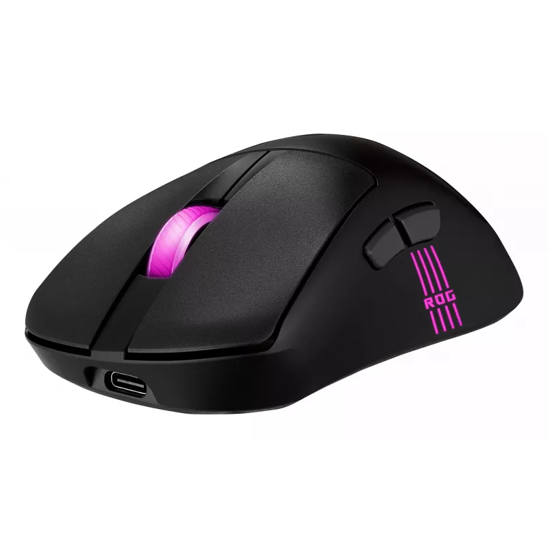 ASUS ROG Keris II Origin BLK Maus Gaming Rechtshänder RF Wireless + Bluetooth + USB Typ-A Optisch 42000 DPI