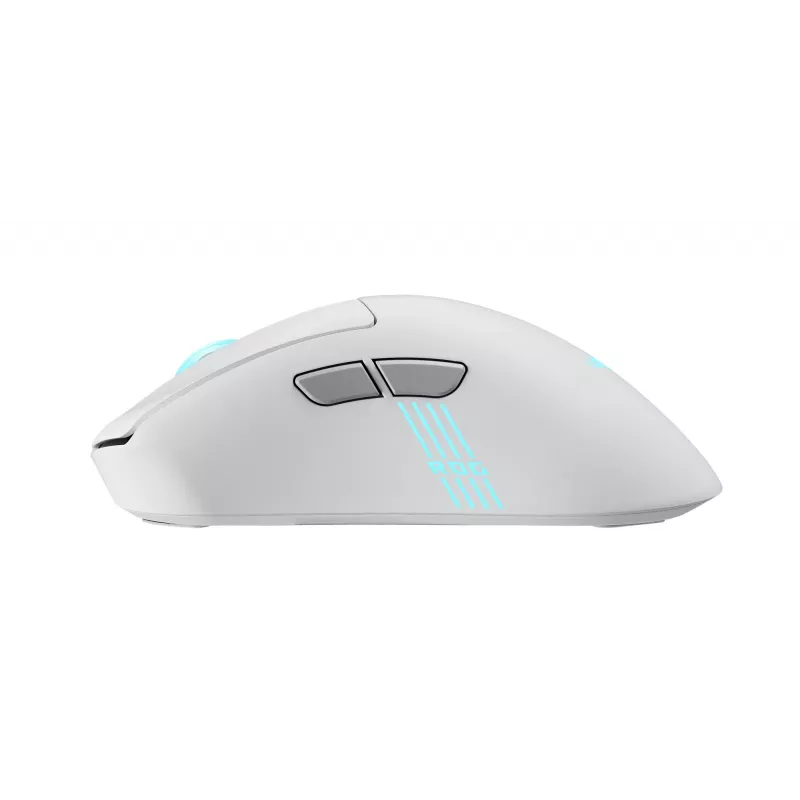 ASUS ROG Keris II Origin WHT Maus Gaming Rechtshänder RF Wireless + Bluetooth + USB Typ-A Optisch 42000 DPI
