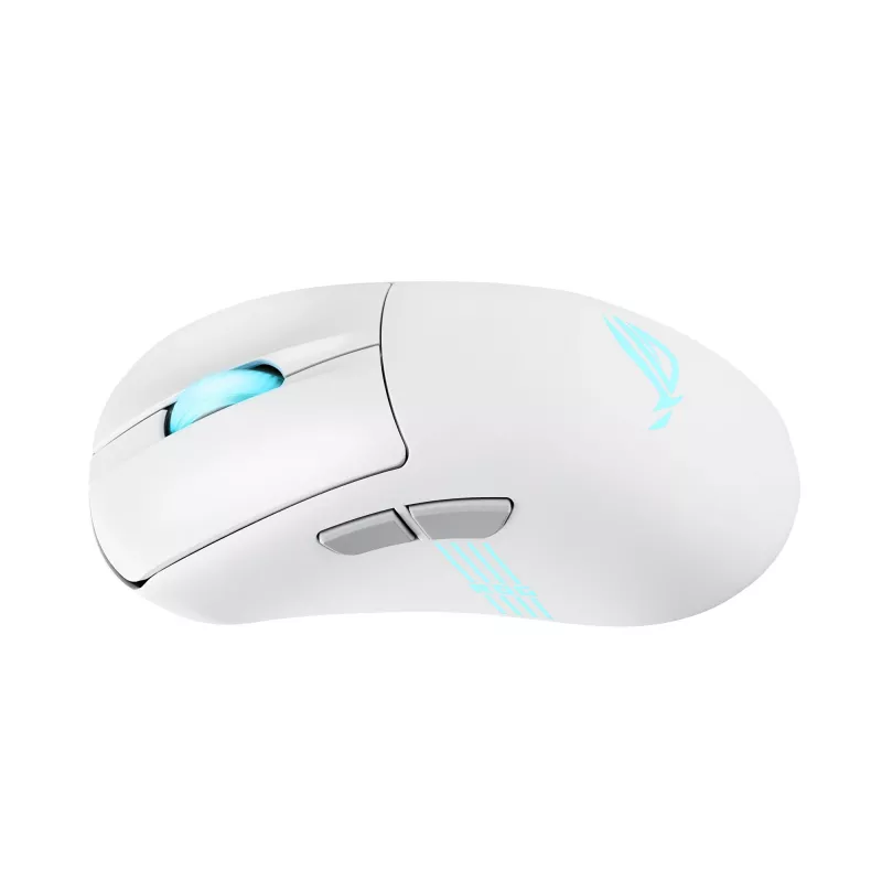 ASUS ROG Keris II Origin WHT Maus Gaming Rechtshänder RF Wireless + Bluetooth + USB Typ-A Optisch 42000 DPI