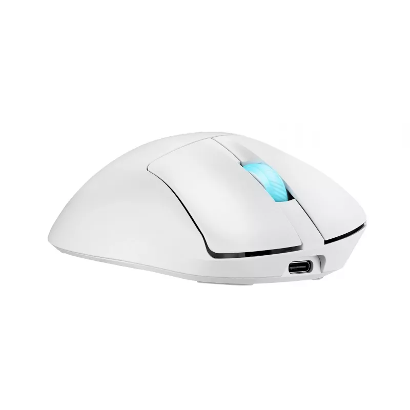 ASUS ROG Keris II Origin WHT Maus Gaming Rechtshänder RF Wireless + Bluetooth + USB Typ-A Optisch 42000 DPI