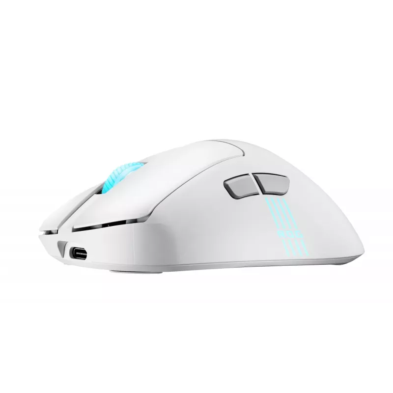 ASUS ROG Keris II Origin WHT Maus Gaming Rechtshänder RF Wireless + Bluetooth + USB Typ-A Optisch 42000 DPI