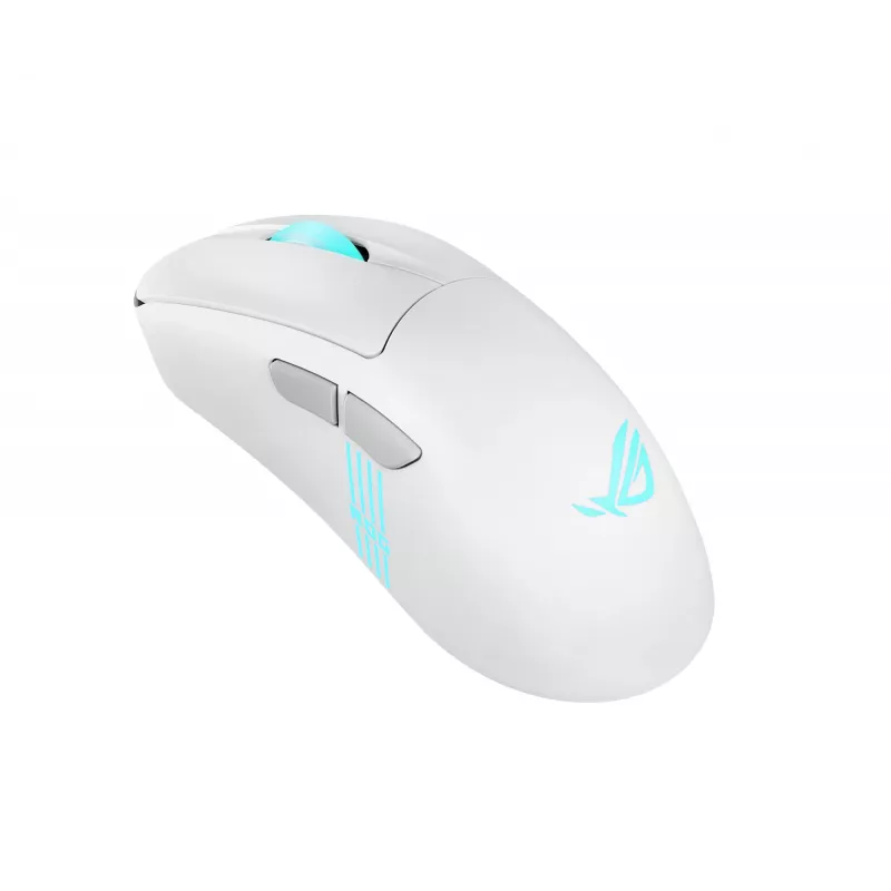 ASUS ROG Keris II Origin WHT Maus Gaming Rechtshänder RF Wireless + Bluetooth + USB Typ-A Optisch 42000 DPI