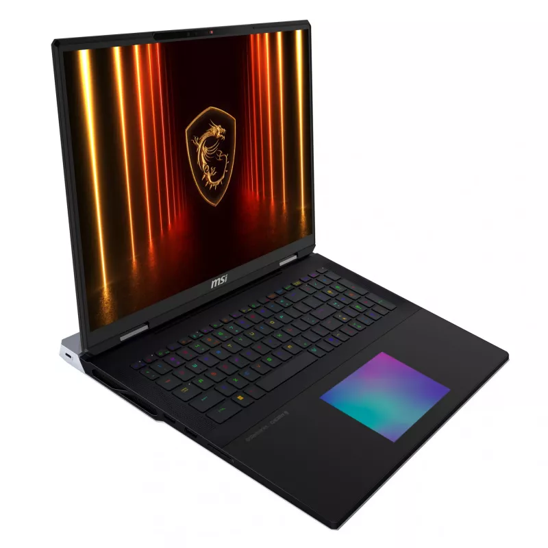 MSI Titan 18 HX AI A2XWIG-073 Laptop Intel Core Ultra 9 285HX 45,7 cm (18 Zoll) UHD+ 64 GB DDR5-SDRAM 6 TB SSD NVIDIA GeForce RTX 5080 Wi-Fi 7 (802.11be) Windows 11 Pro Schwarz