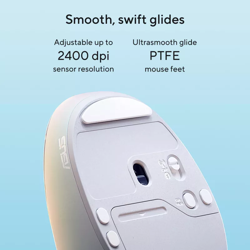 ASUS Fragrance MD101 Maus Home Beidhändig RF Wireless + Bluetooth Optisch 2400 DPI
